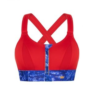 NWT SHEFIT Ultimate Sports Bra 2Luxe Flame Red